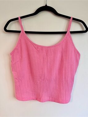 Old Navy Pink Ribbed Cami Tank